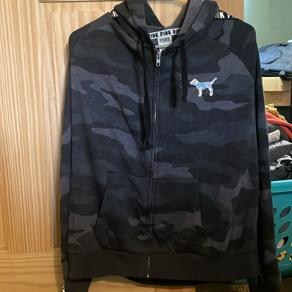 Army Pink Victoria secret zip up jacket
